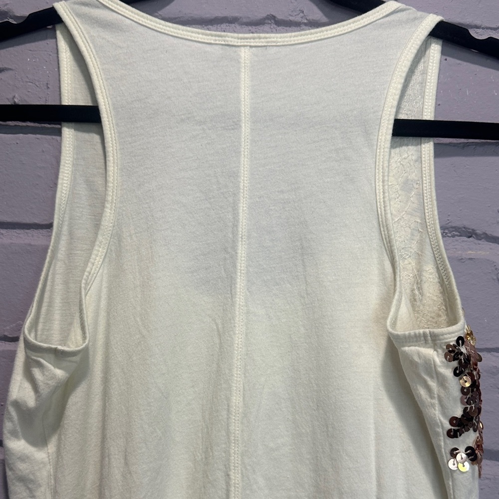 NWOT Express Sequin Embellished Yellow Tank Top size M - Picture 6 of 7